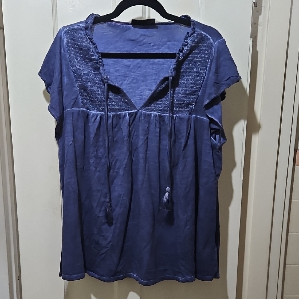 Lane Bryant Women's Blue Top 18/20